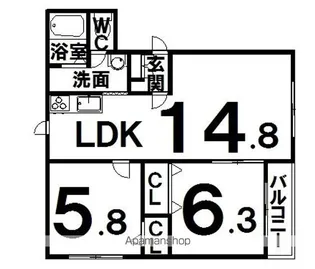ピュアライフ115【3階】の間取り
